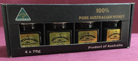 Mike’s Pure Honey – 4-jar Tasting Set (4x70g)